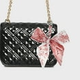 thumbnail image 2 of Unique Bargains 1 Pc Trendy Bow Scarf Letter A Handbag Charm Decorative Keychain Red, 2 of 5