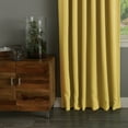 thumbnail image 3 of Quality Home Closeout Back Tab Blackout Curtains - Mustard - 52"W x 120"L - (Set of 2 panels), 3 of 4