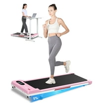 2.5 HP Under-Desk Walking Treadmill Portable Jogging Exercise Machine with Remote Controller, Walking Treadmill Exercise Maximum Weight 300lbs,Pink