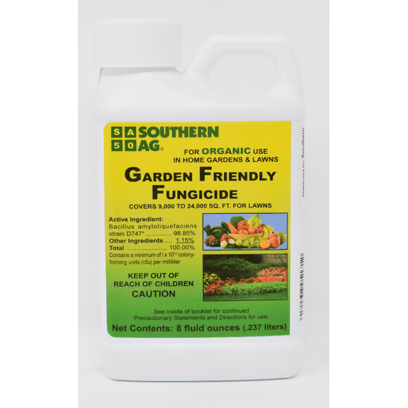 Garden Friendly Fungicide - For Organic Use Against Plant Diseases - 8 fl oz Bottle by Southern Ag