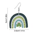thumbnail image 3 of Fiudx Pendientes Del Día de San Patricio, Estilo Verde, Diseño de Colgante Brillante, Accesorio para Fiestas, Versátiles para Celebraciones, Aptos para Todas Las Edades, Juego de 2 Piezas, 3 of 6