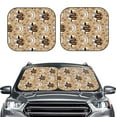 thumbnail image 2 of Windshield Sun Shade, Bohemian Cartoon Snake Moon Eyes Foldable Car Sun Shade Windshield For Front, 2 Pieces, 2 of 4