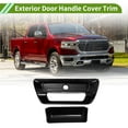 thumbnail image 2 of Cubierta de manija de puerta exterior para manija de puerta trasera para Dodge Ram 1500 2500 3500 2019-2025 (con orificio para cámara) ABS negro brillante 1 juego, 2 of 7