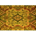 thumbnail image 1 of Ahgly Company Indoor Rectangle Abstract Yellow Modern Area Rugs, 2' x 4', 1 of 4