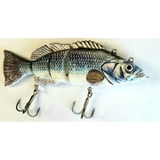 Joliano Robotic Swimming Lure Auto Electric Lure USB Rechargeable Swimbait Multi Jointed Segment Fishing Lure LED Light