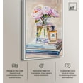 thumbnail image 3 of Art Remedy Fashion Art Canvas, 10" x 15", White Frame, Glass vase and Glam Books Spring, 3 of 7