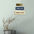 thumbnail image 3 of Standard Church Cafe Sign (Brushed Silver) - Large, 3 of 5