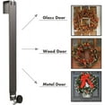 thumbnail image 6 of chalian Adjustable Wreath Hanger - Over The Door Hook, 14.9 to 25 Inches & Holder for Larger Christmas Decorations (Nickel, 20 lbs), 6 of 15