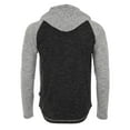 thumbnail image 5 of ZIMEGO Mens Long Sleeve Hoodie - Lightweight Hooded Pullover, Black, XX-Large, 5 of 5