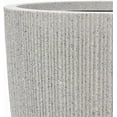 thumbnail image 4 of LuxenHome Set of 2 Tall Planters, 19" H Large Indoor Outdoor  Pots with Drainage Holes, Modern Striped Tapered Planter Pots, Flower Pots Decorative Container for Home Garden Patio Porch, Gray, 4 of 8