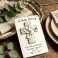 thumbnail image 3 of Bible Verse Pocket Blessing Card, Acrylic Bird Religious Keepsake, Inspirational Gift for Baptism Confirmation, 6.69x5.12x0.79in, 3 of 5