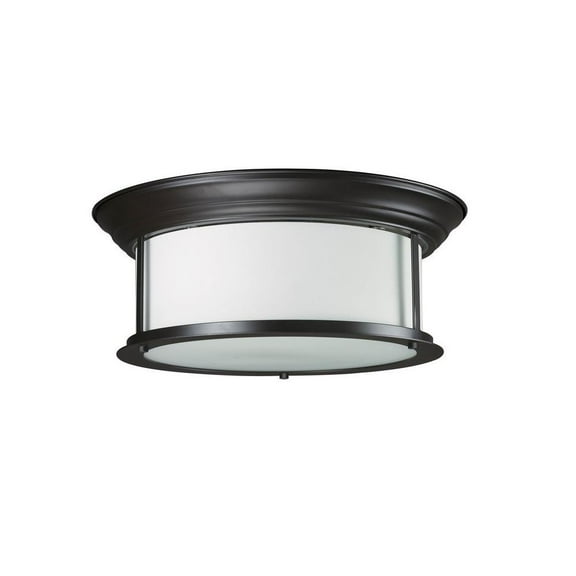 3 Light Flush Mount in Seaside Style 15.5 inches Wide By 6 inches High Bailey Street Home 372-Bel-1176738
