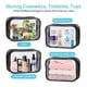 thumbnail image 2 of 12 Piezas Cosmetiquera Transparente PVC Mujer para Maquillaje, Neceser Transparente Impermeable con Cierre Bolsa de Aseo de Viaje, Bolsas Transparentes Impermeables para Avion, Baño, Viajar, 2 of 7