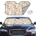 thumbnail image 2 of Balery Retro Colorful Butterfly Print Car Windshield Sun Shade,Windshield Sunshade for Car Pickup Truck SUV Accessories-Small, 2 of 7