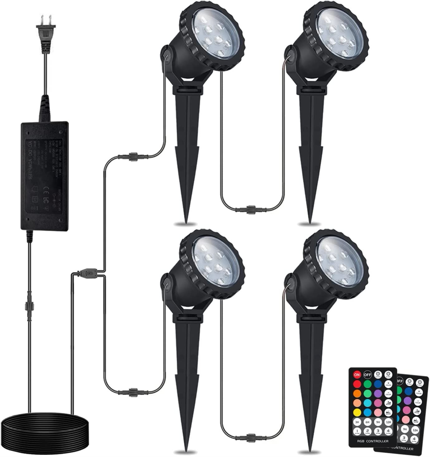 Landscape Lighting, Low Voltage Landscape Lights with Transformer