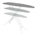 thumbnail image 2 of Seymour Home Products Adjustable Height Ironing Board, 4-Leg Steel Frame with 100% Cotton Mesh Top, Solid Gray, 2 of 2