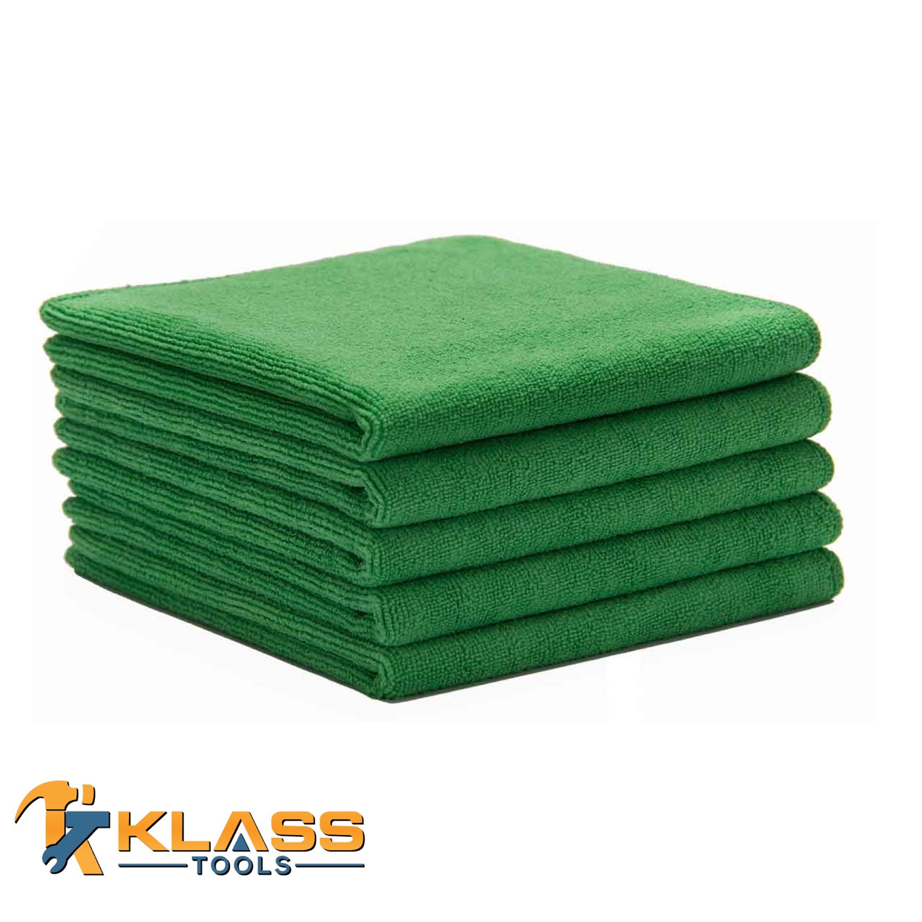 HI Visibility Green Microfiber Cleaning Cloth (12 Towels)