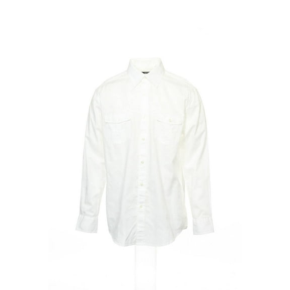 Alfani White Button Down Shirt Sport , Size Medium