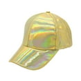 thumbnail image 1 of Fashion Metallic Leather Baseball Cap Hats For Hip-Hop Funky Dance Club Hat ,Premium Material, 1 of 6