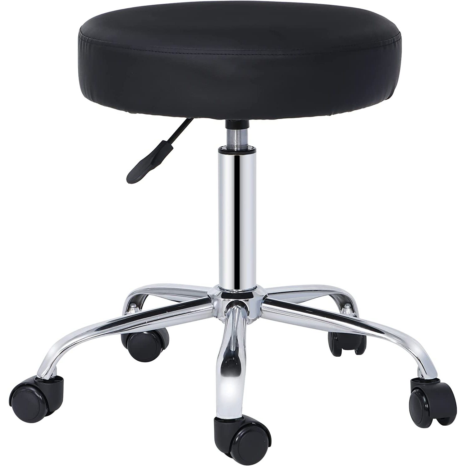 QUIETTCEX Adjustable Rolling Stool Chair Salon Spa Stool Hydraulic