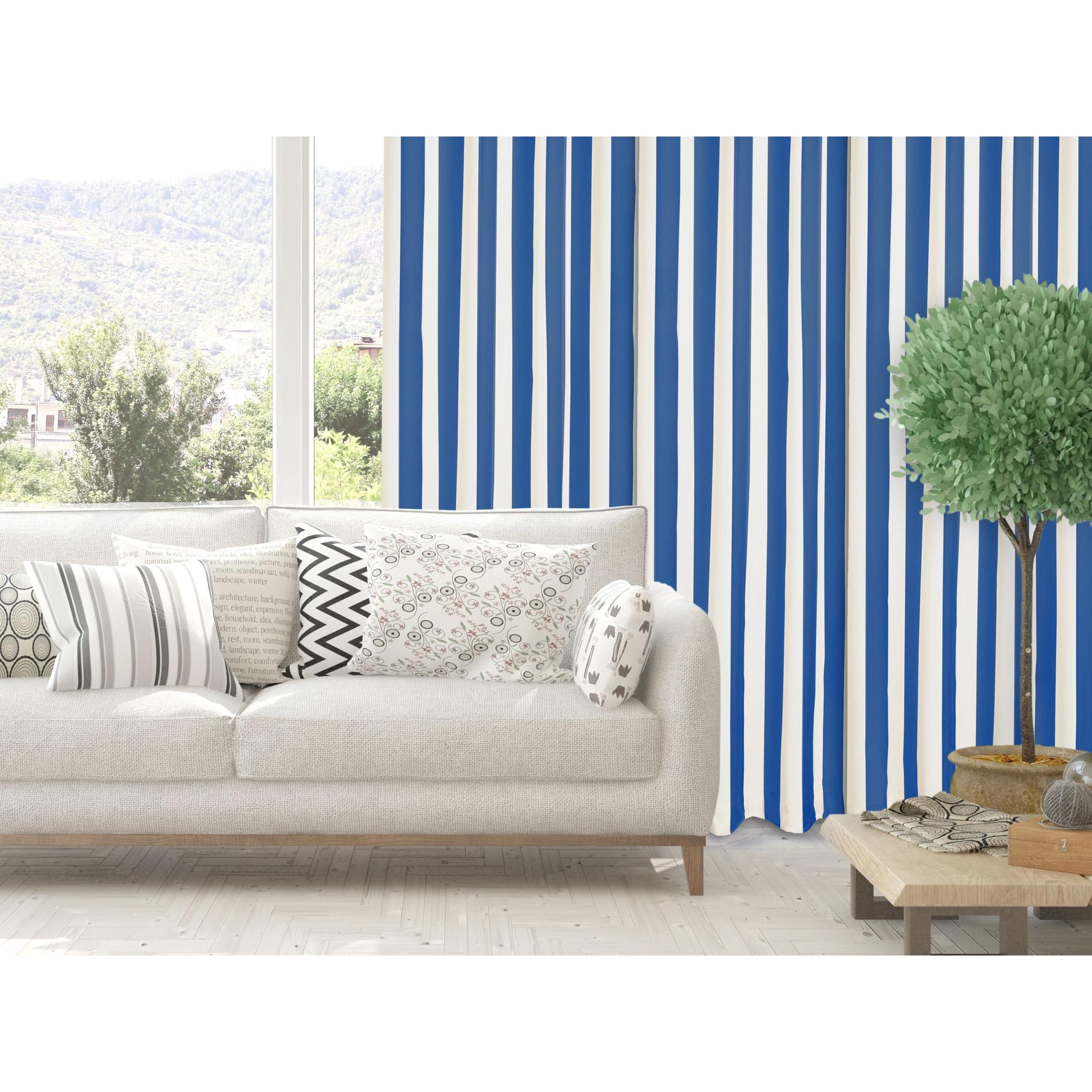 Covermates Outdoor Patio Curtain – Water‑Resistant with Grommets, 50"x84"