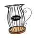 thumbnail image 5 of Cesta organizadora para portafiltros de café con base de madera. Portacápsulas de café. Negro, 5 of 9