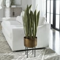thumbnail image 2 of Uttermost Fasita Contemporary Metal Planter in Black/Antique Brass, 2 of 3
