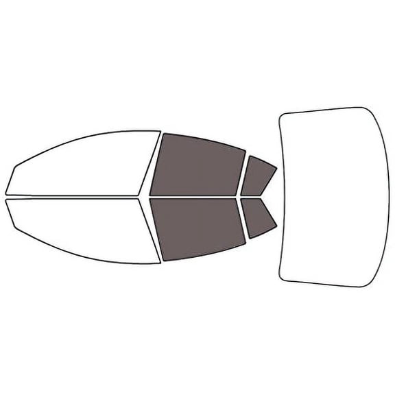 Rvinyl Window Tint Kit Compatible with Mazda Mazda3 2010-2013 (Sedan) - Back Precut Kit - 35%