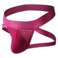 thumbnail image 4 of SELONE Men G-String Briefs Casual Breathable Underwear Loose Elastic Waistband Pouch Slim Wear Pink L, 4 of 6
