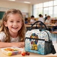 thumbnail image 4 of Kuiaobaty Cartoon Lion Print Backpack Set of 3 for Teens Lightweight Backpack and Lunch Box Set with Adjustable Strap Insulated Lunch Bag with Pencil Bags for School Travel, 4 of 7
