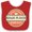 Red and White, variant on Inktastic Banjo Player Funny Idea Boys or Girls Baby Bib