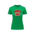 thumbnail image 2 of Playera Blusa De Cerezas Cherries Con Fondo Animal Print Vintage Color Verde Talla Mediana Marca Emil SaEs, 2 of 4