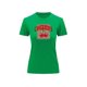 thumbnail image 2 of Playera Blusa De Cerezas Cherries Con Fondo Animal Print Vintage Color Verde Talla Chica Marca Emil SaEs, 2 of 4