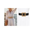 thumbnail image 5 of INSPIRE CHIC Women's Wide Stretch Woven Elastic Waist Belt Black, 5 of 5