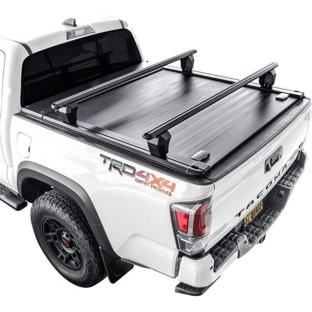 Retractable Hard Tonneau Cover with Cross Bars Fits 20162022 Toyota 5ft Bed