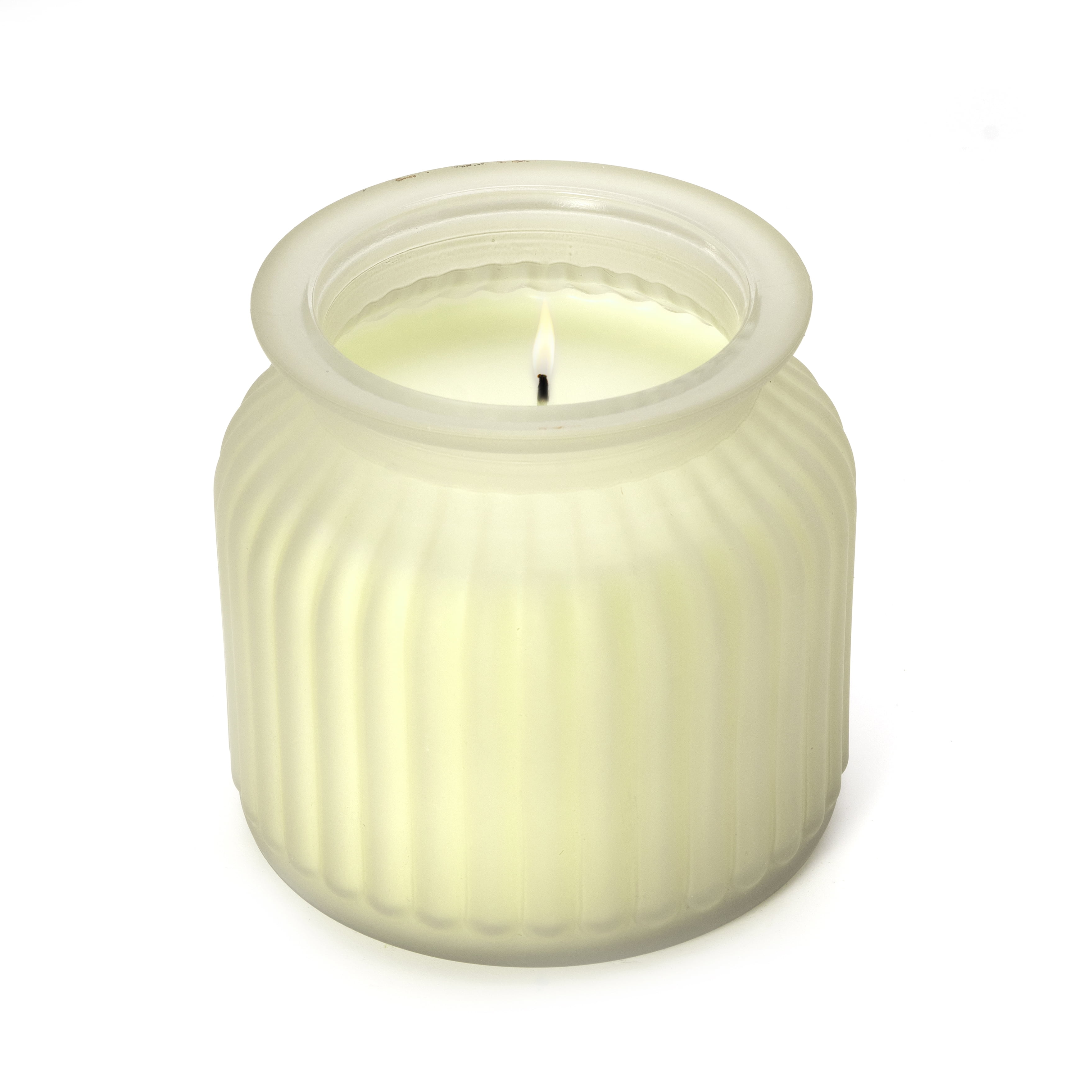 Blush Tonka Scented 18oz Frosted Glass Single-Wick Jar