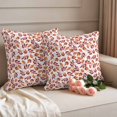 thumbnail image 2 of Red Orange Leaves Fall Outdoor Waterproof Pillow Covers, Thanksgiving Botanical Decorative Square Throw Pillowcase Sofa Cushion Sham for Patio/Couch/Chair, 20"x20" 2 Pack, 2 of 8