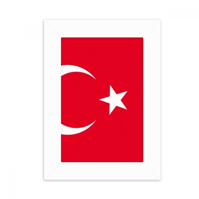 Turkey National Flag Asia Country Desktop Photo Frame Picture Display Decoration Art Painting