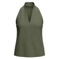 thumbnail image 5 of GUACER Womens Halter V-Neck Tank Tops Casual Sleeveless Blouses for Summer Work & Weekend, 5 of 7