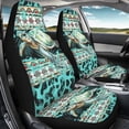 thumbnail image 4 of XYZCANDO Turtle Print Car Seat Covers Soft Decorative Car Front Seat Covers Interior SUV Front Seats, Anti-Slip Auto Interior Decor Van Sedan, 4 of 10