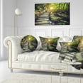 thumbnail image 3 of Designart Misty Journey Ahead - Landscape Photography Throw Pillow - 12x20, 3 of 5