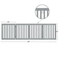 thumbnail image 4 of Unipaws Freestanding Wooden Dog Gate, Foldable Pet Gate with 2PCS Support Feet, Dog Barrier Indoor Pet Gate Panels for Stairs, 24 Inch Tall, 80 Inch Wide, Gray, 4 of 9