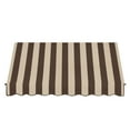 thumbnail image 2 of Awntech 5.375 ft Santa Fe Fixed Awning Acrylic Fabric, Brown/Tan Stripe, 2 of 2