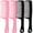 black;pink, variant on OPALESQUE 4PCS Wide Tooth Detangling Comb, Large Hair Styling Comb for Curly, Wet, Long Hair (Multi-colored, Polypropylene, Handgrip)