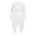 thumbnail image 4 of iiniim Kids Girls Asymmetrical Liturgical Praise Dance Sequins Worship Tunic Celebration of Spirit Dress White 12, 4 of 7