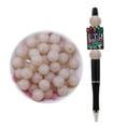 thumbnail image 5 of Recién llegado, 20 piezas/lote, cuentas de silicona con purpurina blanca y roja de 15 mm, bolas de silicona sin BPA para bolígrafos, llaveros, cordones, fabricación de joyas, 5 of 5