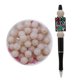 thumbnail image 5 of Recién llegado, 20 piezas/lote, cuentas de silicona con purpurina blanca y roja de 15 mm, bolas de silicona sin BPA para bolígrafos, llaveros, cordones, fabricación de joyas, 5 of 5