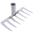 thumbnail image 4 of 1pc Plowing Grass Rake Farm Agricultural Rake Gardening Tool Without Handle, 4 of 8