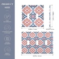 thumbnail image 2 of Yayeee Toggle Light Switch Wall Plate 3-Gang 6.37"x4.48" Decorative Outlet Cover, Mosaic Flowers Pattern, 2 of 7