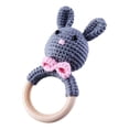 thumbnail image 1 of Cartoon Knitting, Hand Crochet Weaving, Ringing Bell, Wooden Ring, the Bell Inside Can Make A Sound, 1 of 4